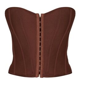 Chocolate Bandage Hook And Eye Structured Corset
Pretty little thing